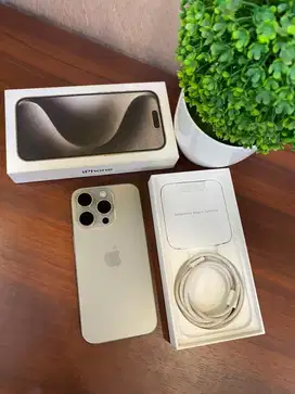 iPhone 15 Pro 128GB Natural Titanium BH 100% Garansi iBox 08/11/2025