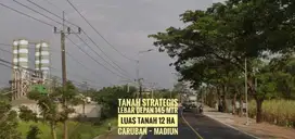 Tanah Zona Industri LD 145 mtr, dekat Gerbang TOL CARUBAN, Strategiss