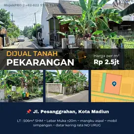 Tanah Pekarangan di Kawasan Salak Raya Tengah Kota Madiun