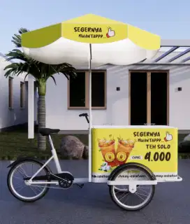 Rider Teh Solo Keliling sepeda gerobak gowes