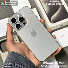IPHONE 15 PRO 128GB NATURAL TITANIUM RESMI IBOX