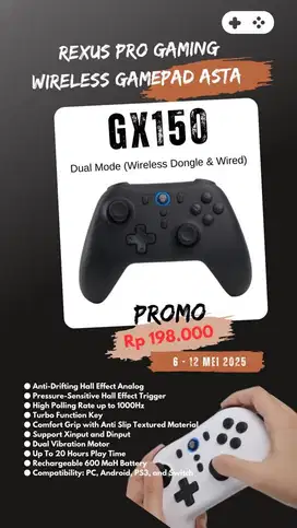 Gamepad Rexus Asta GX150