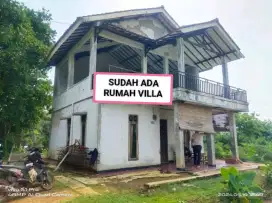 Di jual Tanah Empang sudah ada vila nyah 2 lantai ciseeng parung bogor