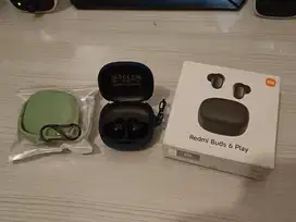 Xiaomi Redmi Buds 6 Play 100% Original Warna Hitam Fullset Like NewGan