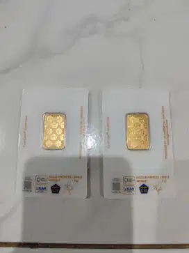 LM Antam 5 gram 2025 2 keping lokasi bintaro, pondok ranji, jaksel