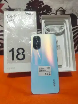 Oppo A18 Ram 4/128 lengkap fullset Original 100%