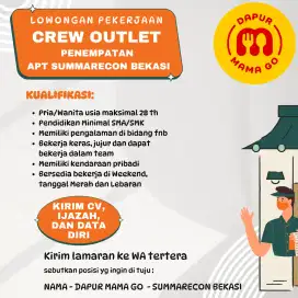 Crew Outlet Dapur Mama Go