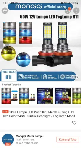 Dijual LED lampu foglamp lampu kabut monqiqi