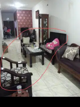 Furniture kursi kayu jati 1 set asli jati