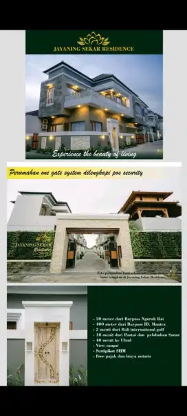 Dijual rumah baru di sekar sari dekat sanur dan padanggalak denpasar