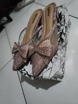 Sandal pesta bagus pink no 38