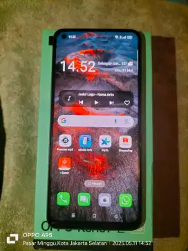 Oppo Reno 7z 5G ram8/128gb Nfc fullset