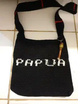 PRELOVED TAS ANYAMAN NOKEN ASLI DARI PAPUA