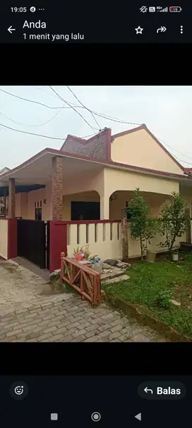 Dijual Rumah Asri, bebas banjir, akses tol, stasiun dan pasar