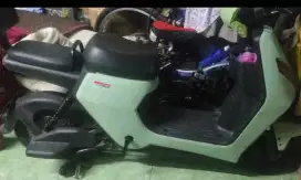 Sepeda listrik Uwinfly D60 hijau tosca pembelian January 2025 like new