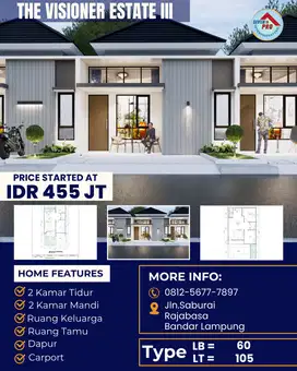 RUMAH MEWAH MURAH DEKAT KAMPUS UNILA
