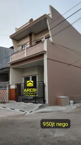 Dijual rumah 2 lantai 3 kamar tidur