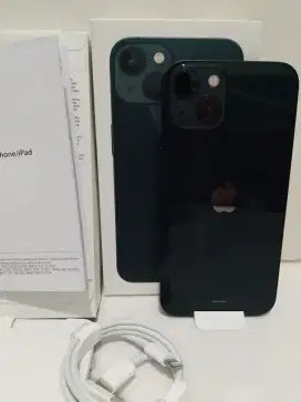 Iphone 13 midnight 128GB fullset Bh 100% iBox Open dus