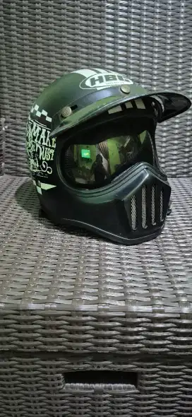 Helm Cakil HBC Rust Dust Hitam Doff