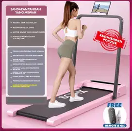 Alat treadmill warna pink merk sonix