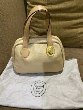 Tas Dior beige handbag sacs vntge originak
