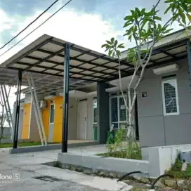 Kanopi Baja Ringan Atap Alderon Double layer