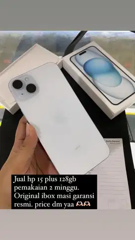 Iphone 15 plus 2 minggu pemakaian