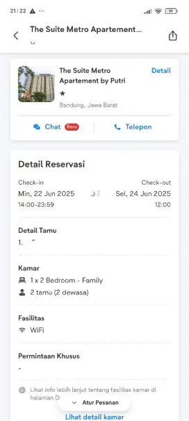 Tiket the suites metro apartement by putri | Bandung