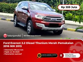 [ LOW KM ] Ford Everest 2.2 Diesel Titanium Merah 2015/2016