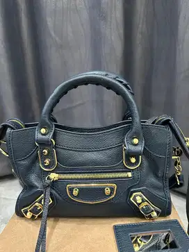 Balenciaga minicity Navy (Kulit Asli)