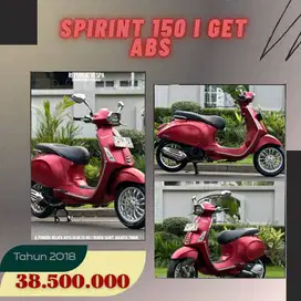 Piaggio Vespa SPRINT 150 IGET ABS Th 2018 WARNA MERAH DOFF