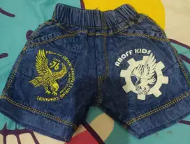 Celana pendek jeans anak cowo