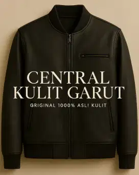Jaket Kulit Asli Bomber Kamsay, Asli Kulit Domba High Quality