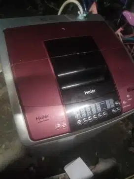 Mesin cuci satu tabung haiher 8 kilo