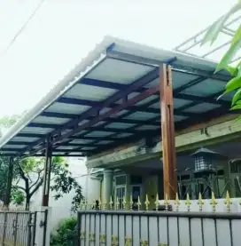 Kanopi Baja Ringan Atap Alderon Double layer