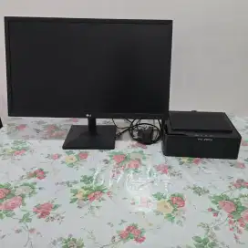 mini pc irit listrik lincah lengkap Layar 24 inch