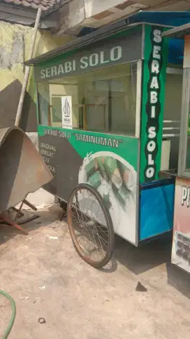 Gerobak serabi fullset lengkap