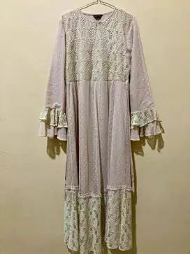 Jual Gamaleea - ghaisani hijab gamis mocca size S