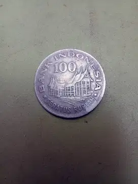 Mata Uang Koin Kuno 100 Rupiah tahun 1978 Rumah Gadang