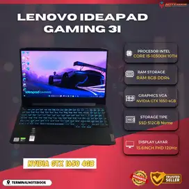 Lenovo ideapad Gaming 3i Core i5-10300H Ram 8GB SSD GTX 1650 4GB