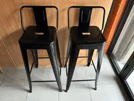KURSI CAFE BAR BESI 2Pcs