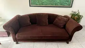 Dijual Sofa Coklat 3 Seat