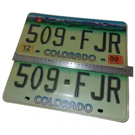 Plat nomor kendaraan mobil Colorado USA