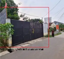 dijual gudang via lelang jalan mutiara pondok jagung tangsel