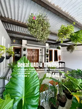 Rumah murah Furnished perumahan dekat UAD dan Terminal Giwangan