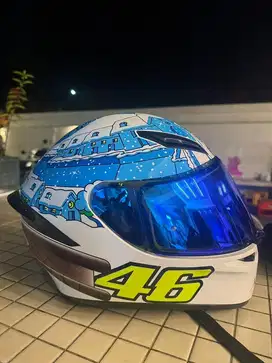 HELM AGV Tavullia Rossi K1 (baru pakai 2x)