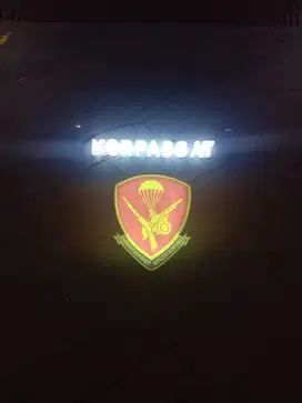 Neon Box & Huruf Timbul custom nyala