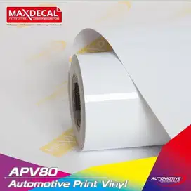 Sticker mobil White Glossy Metalik anti air panjang 250 cm lebar 45 cm