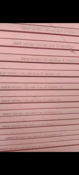 Gipsum anti api 15 Mili baru merk Knauf