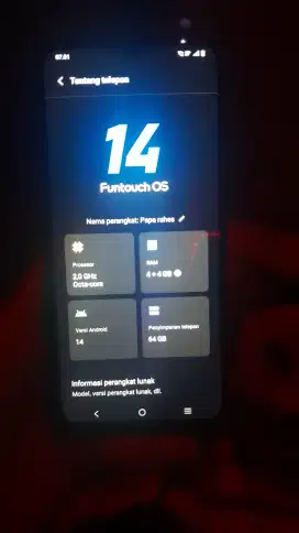 Vivo y22 4+4 GB INTERNAL 64 GB